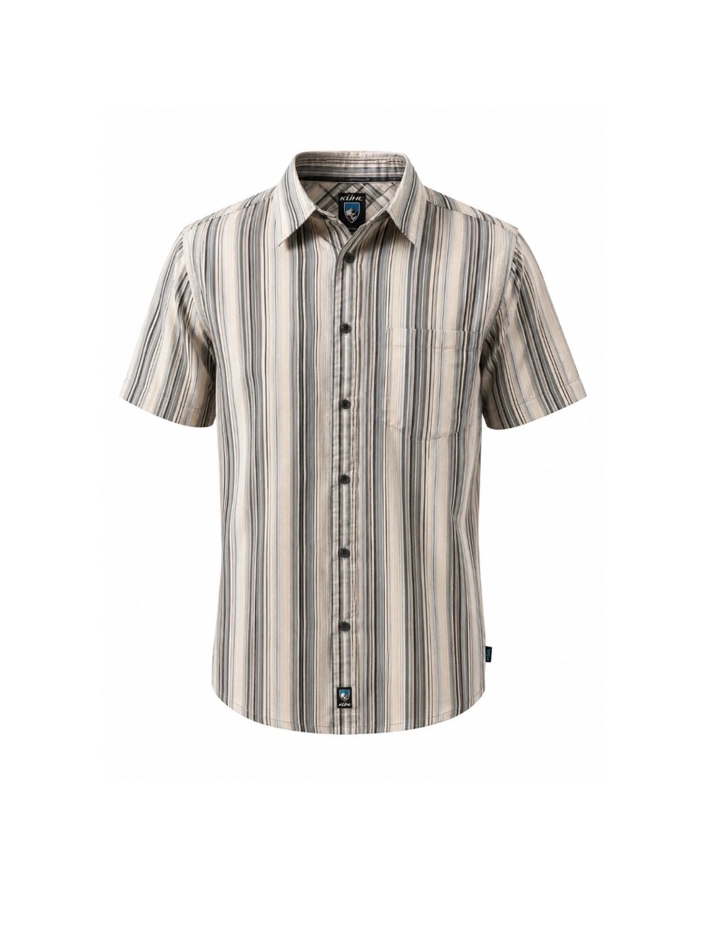 Kühl Striped Button Up Shirt Men’s Large Outdoor Hiking Casual